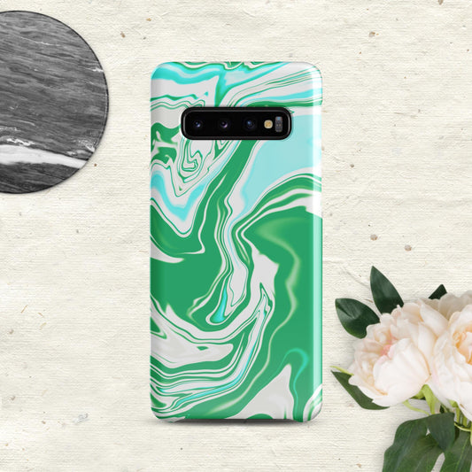 Ocean Green Marble Case Samsung - Clover Collection Shop