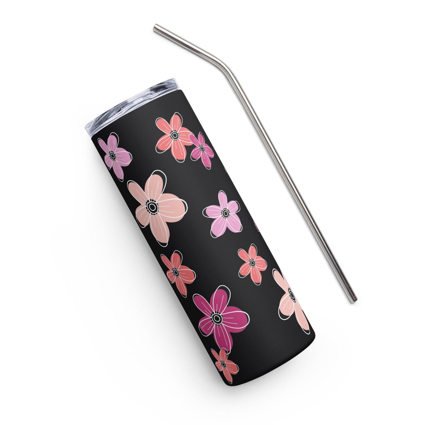 Pastel Flowers Stainless Steel Tumbler - Clover Collection Shop