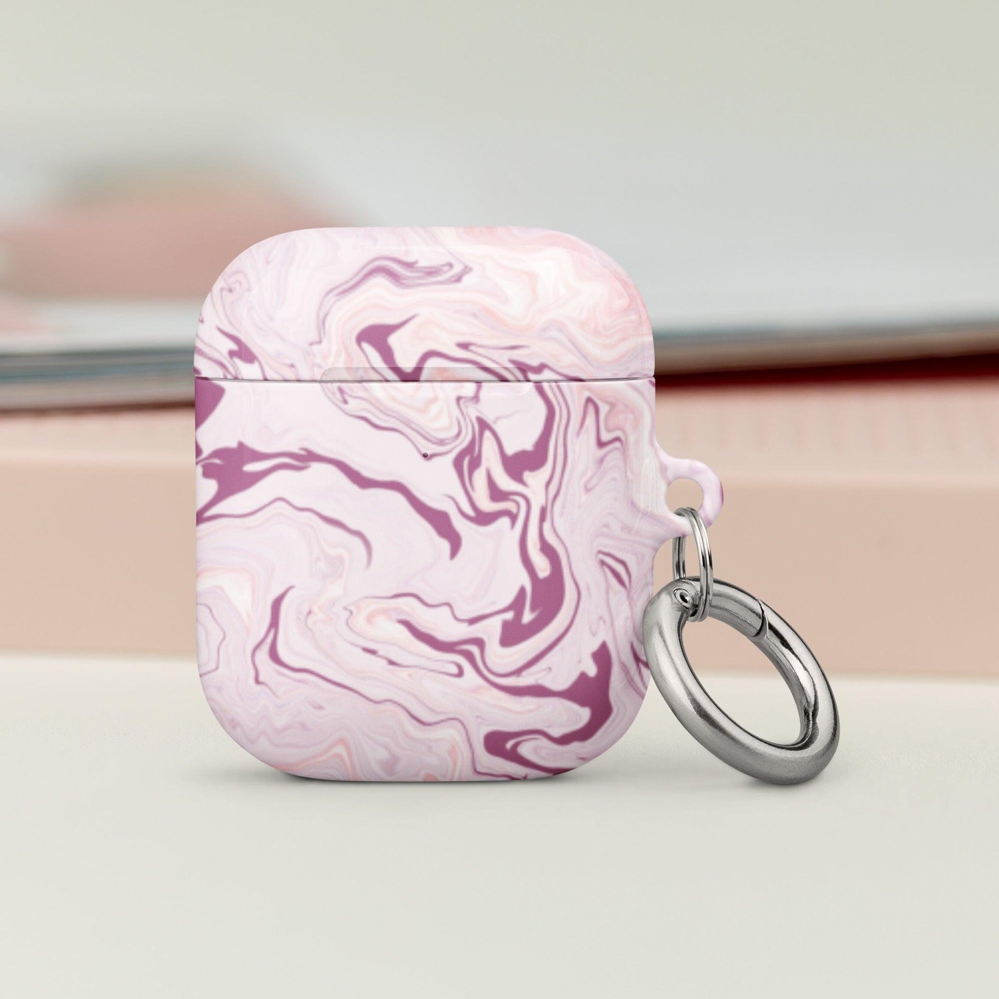 Pastel Pink Marble AirPods® Case - Clover Collection Shop