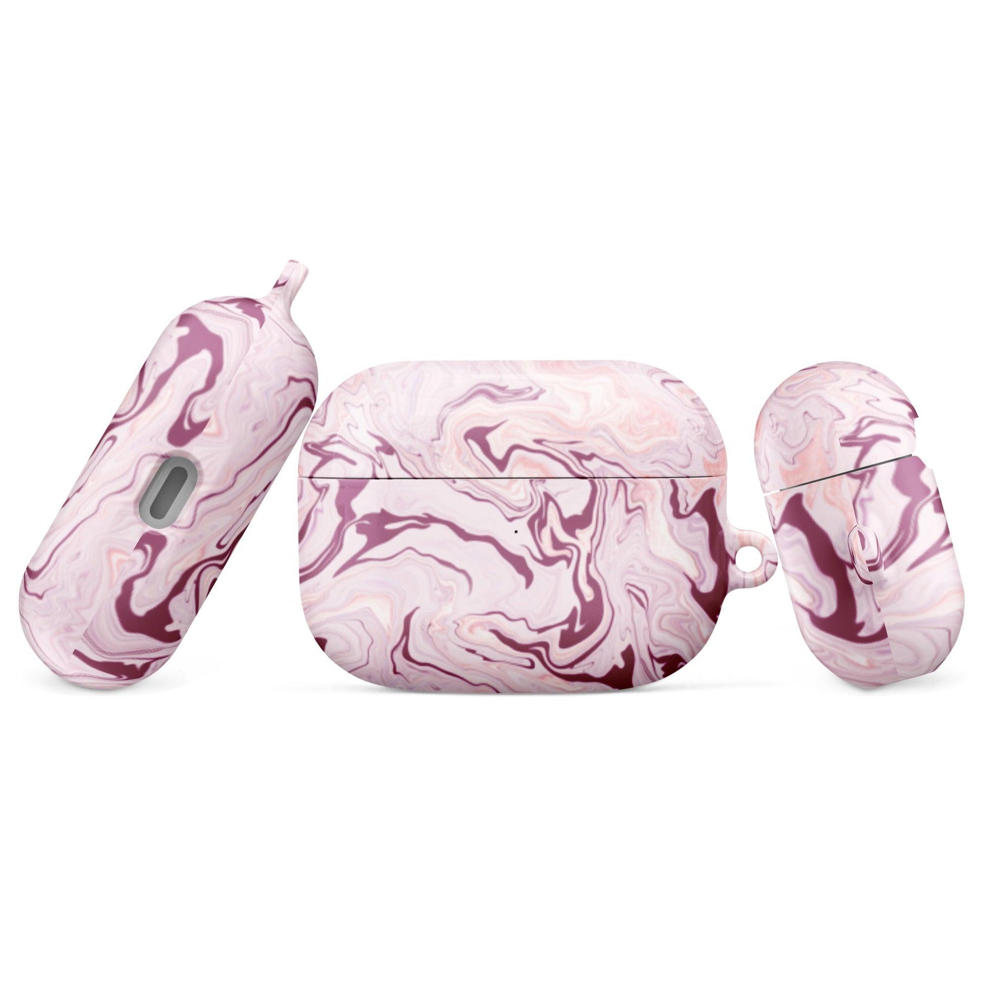 Pastel Pink Marble AirPods® Case - Clover Collection Shop