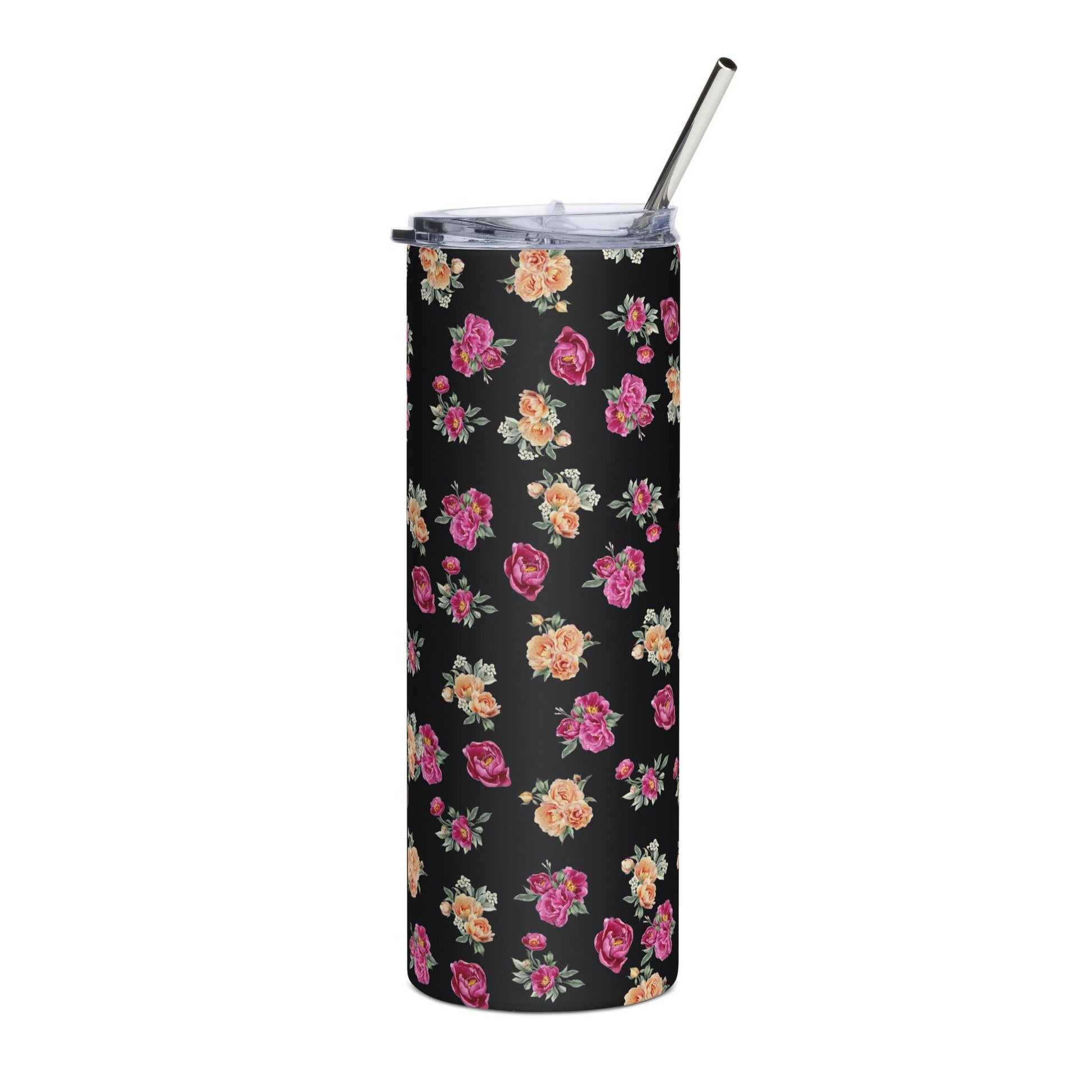 Peony Stainless Steel Tumbler - Clover Collection Shop