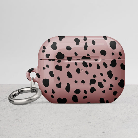 Pink Dalmatian Print Case for AirPods® - Clover Collection Shop