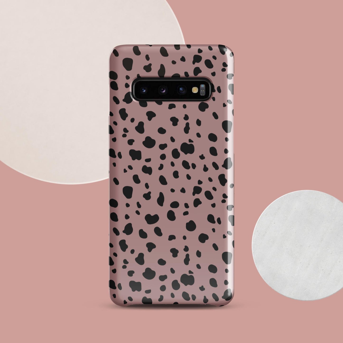 Pink Dalmatian Print Snap case for Samsung® - Clover Collection Shop