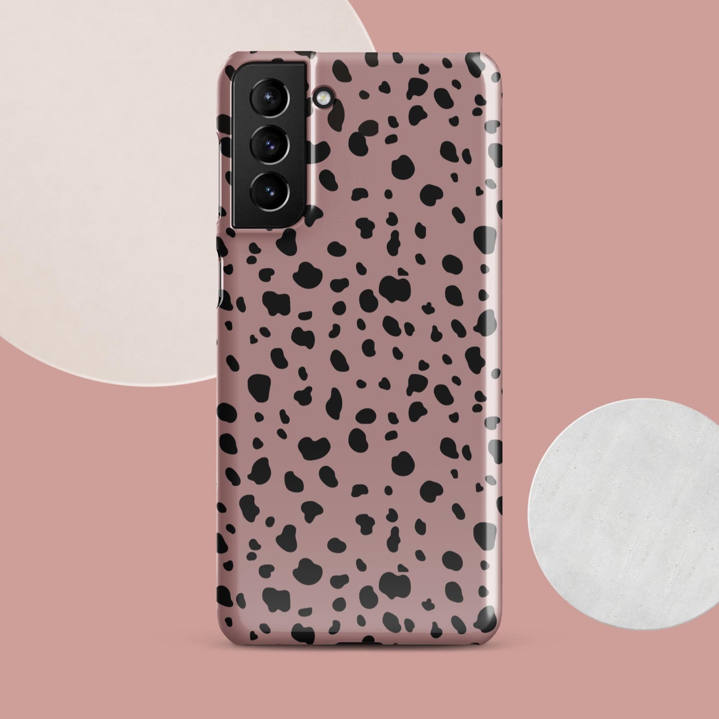 Pink Dalmatian Print Snap case for Samsung® - Clover Collection Shop