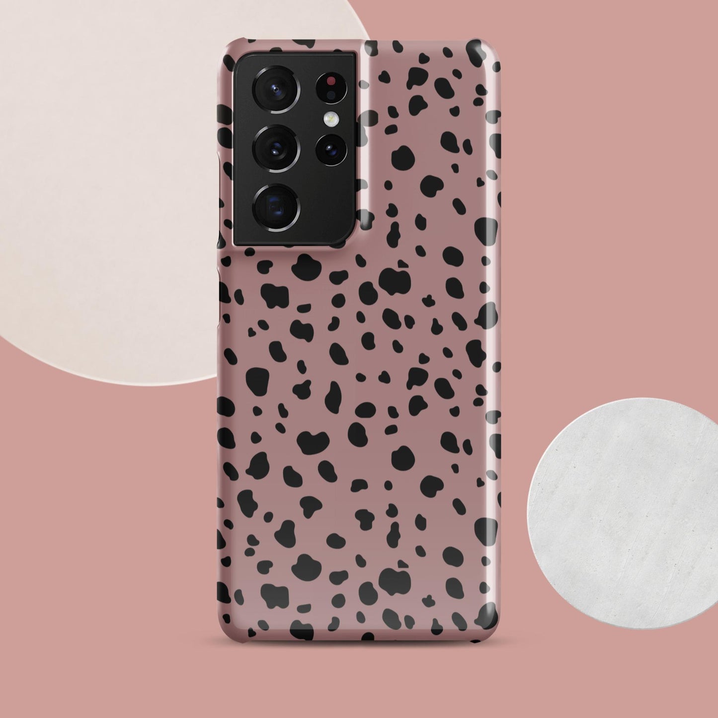 Pink Dalmatian Print Snap case for Samsung® - Clover Collection Shop