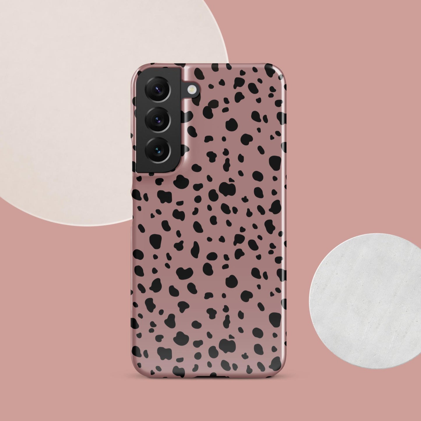 Pink Dalmatian Print Snap case for Samsung® - Clover Collection Shop