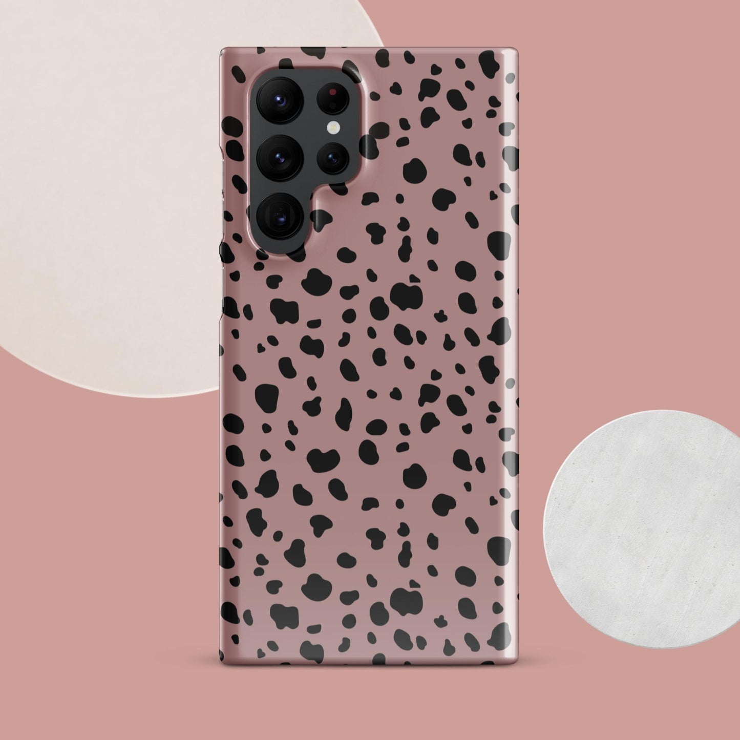 Pink Dalmatian Print Snap case for Samsung® - Clover Collection Shop