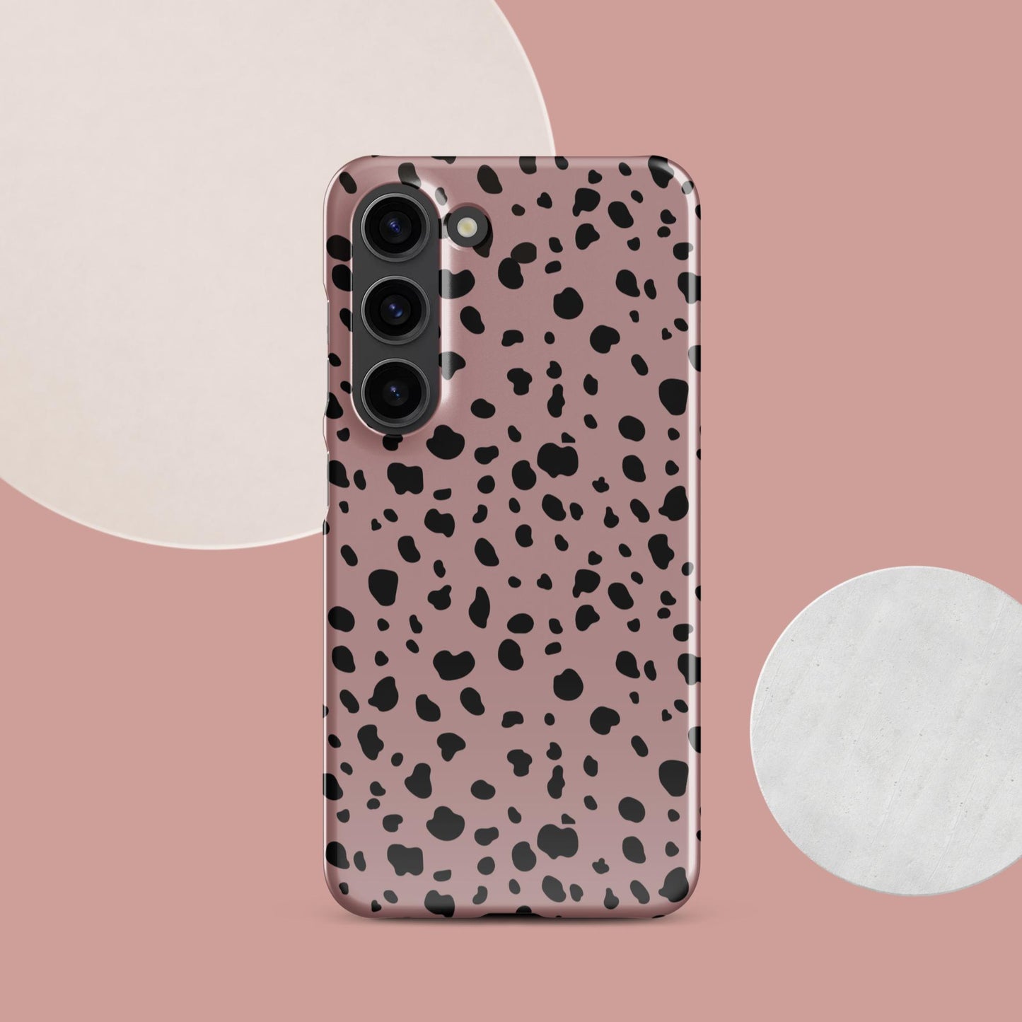 Pink Dalmatian Print Snap case for Samsung® - Clover Collection Shop