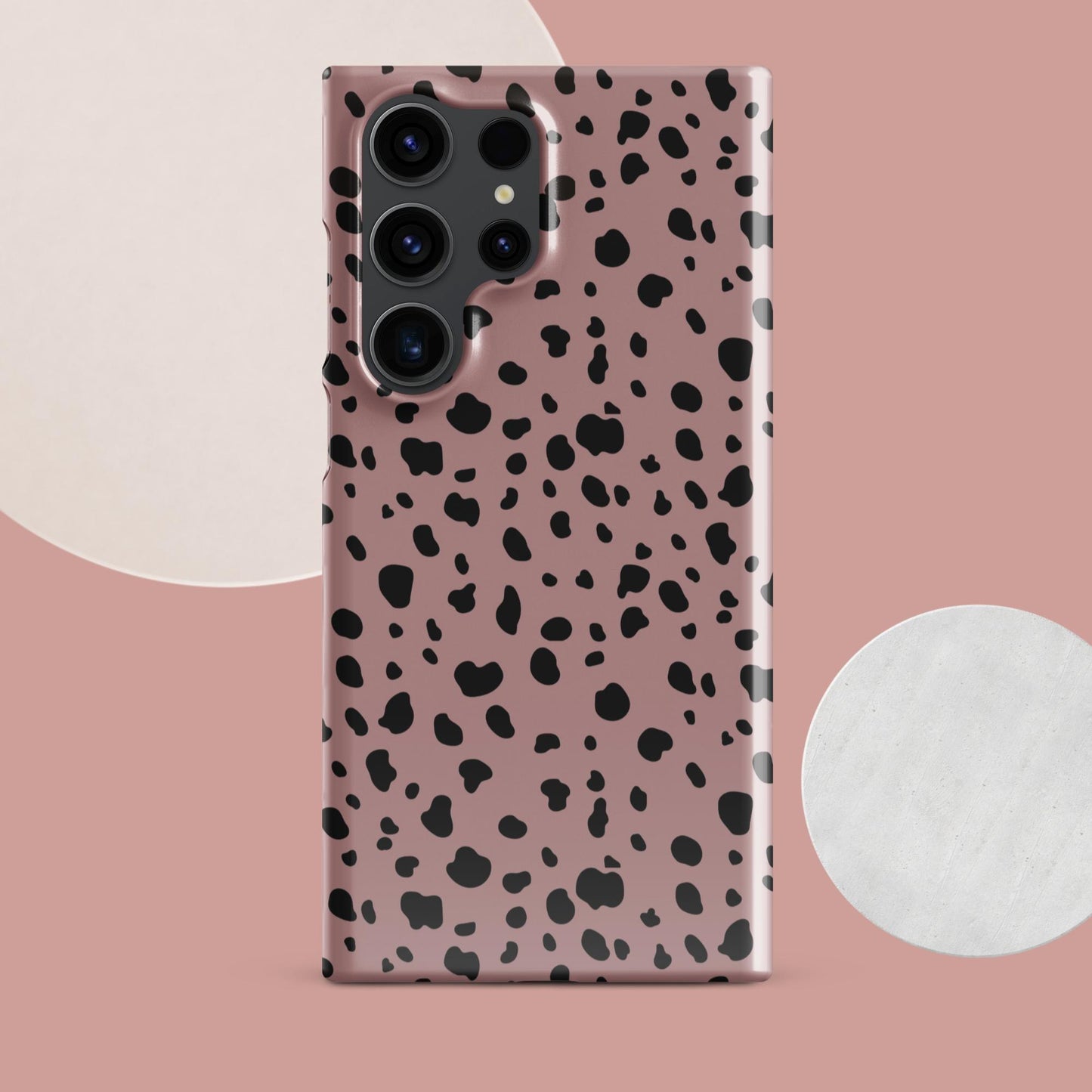 Pink Dalmatian Print Snap case for Samsung® - Clover Collection Shop