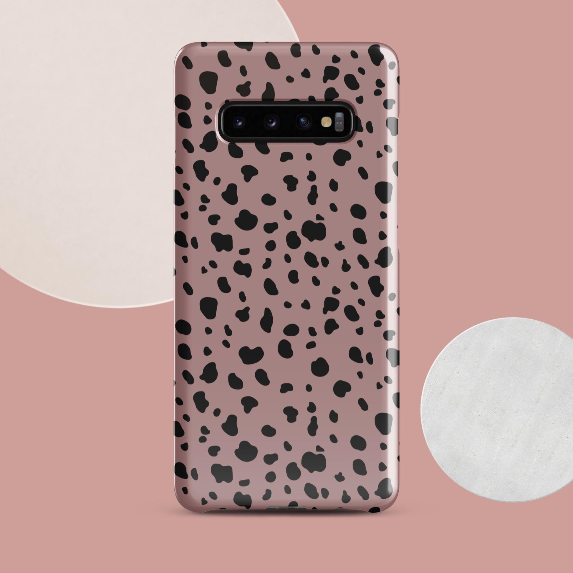 Pink Dalmatian Print Snap case for Samsung® - Clover Collection Shop