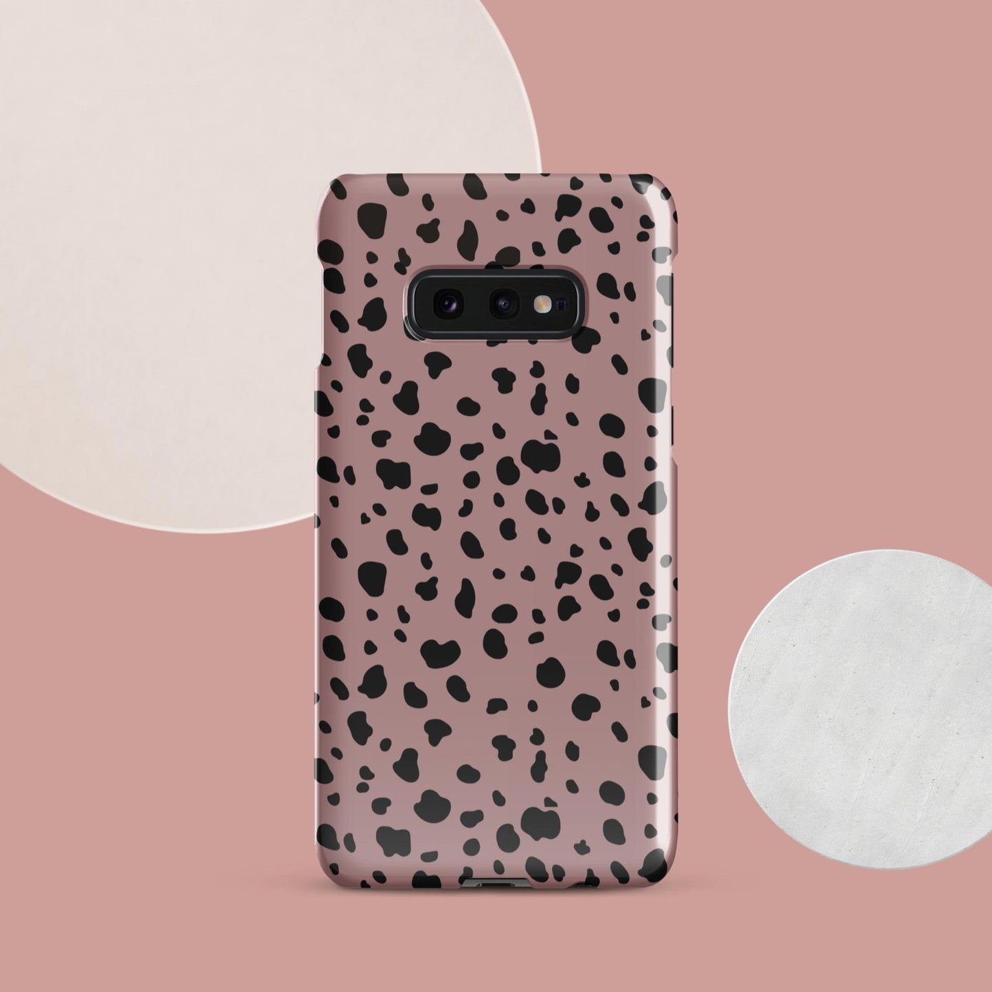 Pink Dalmatian Print Snap case for Samsung® - Clover Collection Shop