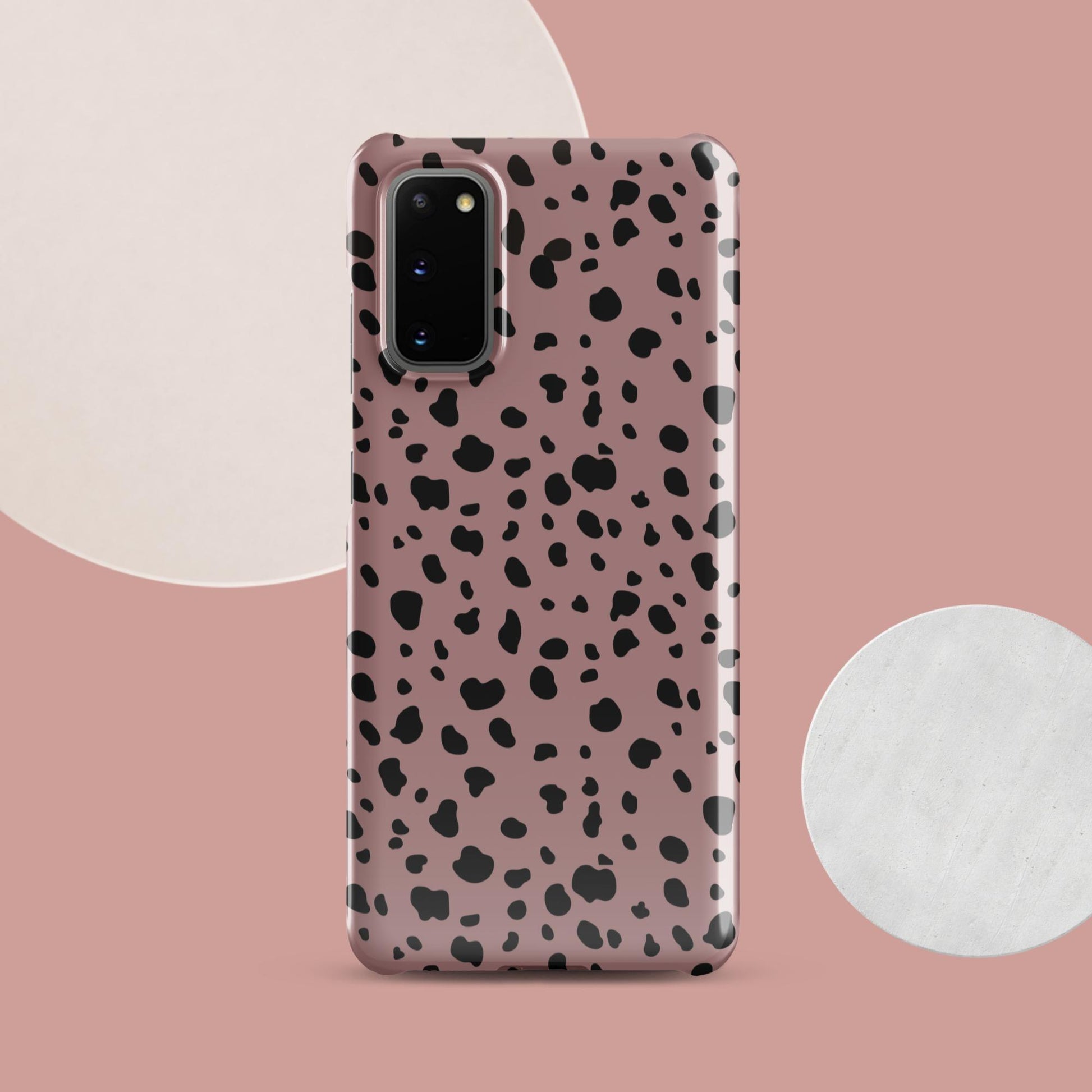 Pink Dalmatian Print Snap case for Samsung® - Clover Collection Shop