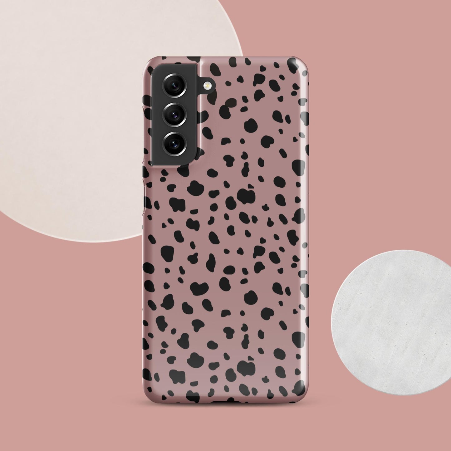 Pink Dalmatian Print Snap case for Samsung® - Clover Collection Shop