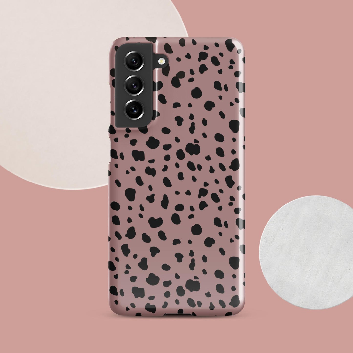 Pink Dalmatian Print Snap case for Samsung® - Clover Collection Shop