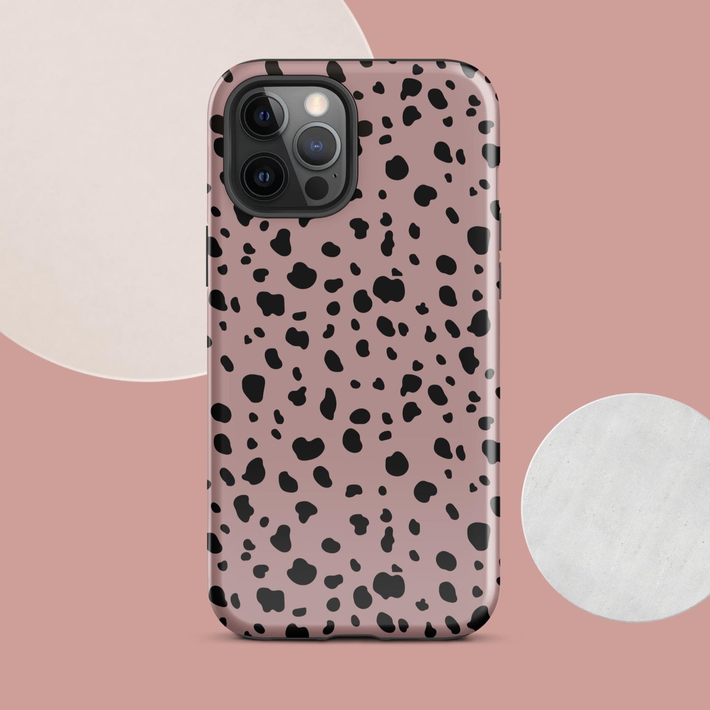 Pink Dalmatian Print Tough Case for iPhone® - Clover Collection Shop
