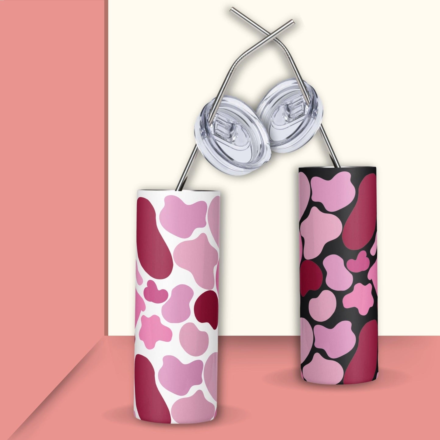 Pink Patch Stainless Steel Tumbler - Clover Collection Shop