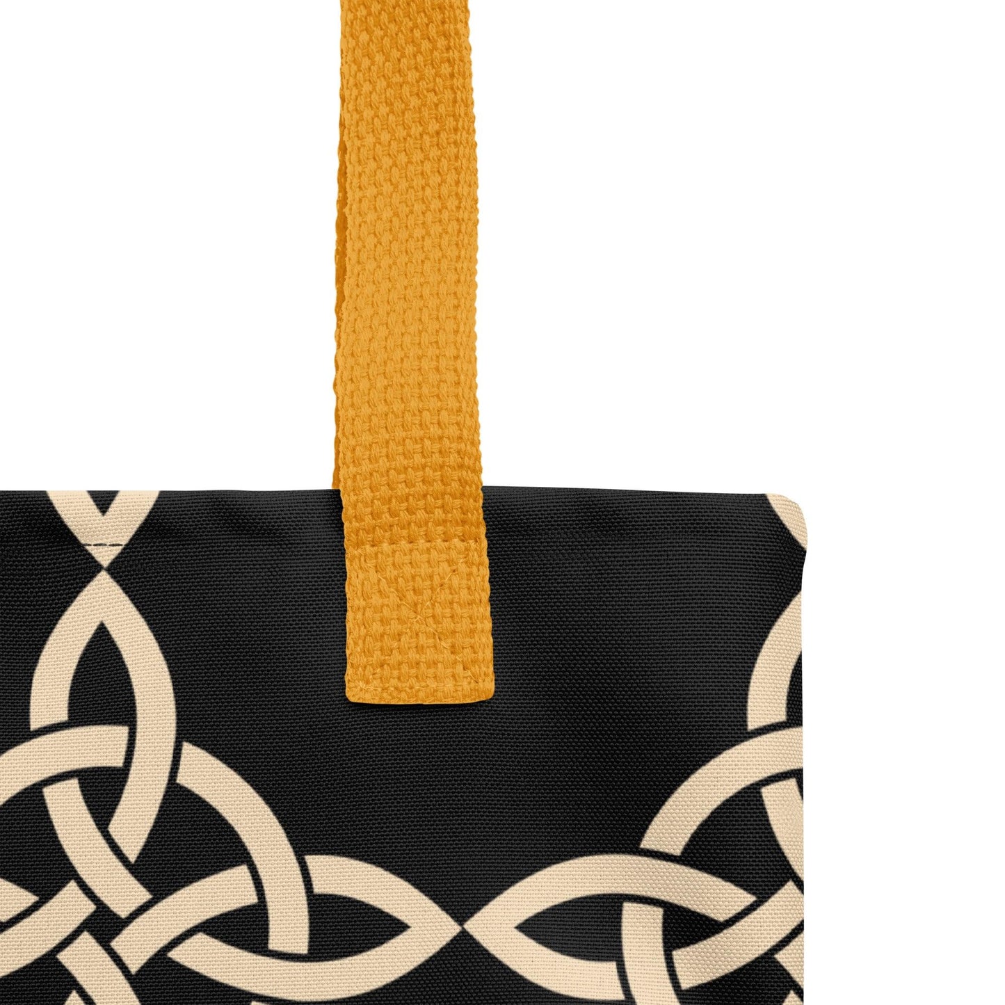 Premium Beige Celtic Tote Bag - Clover Collection Shop