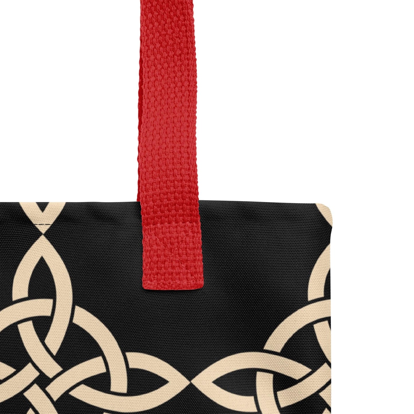 Premium Beige Celtic Tote Bag - Clover Collection Shop