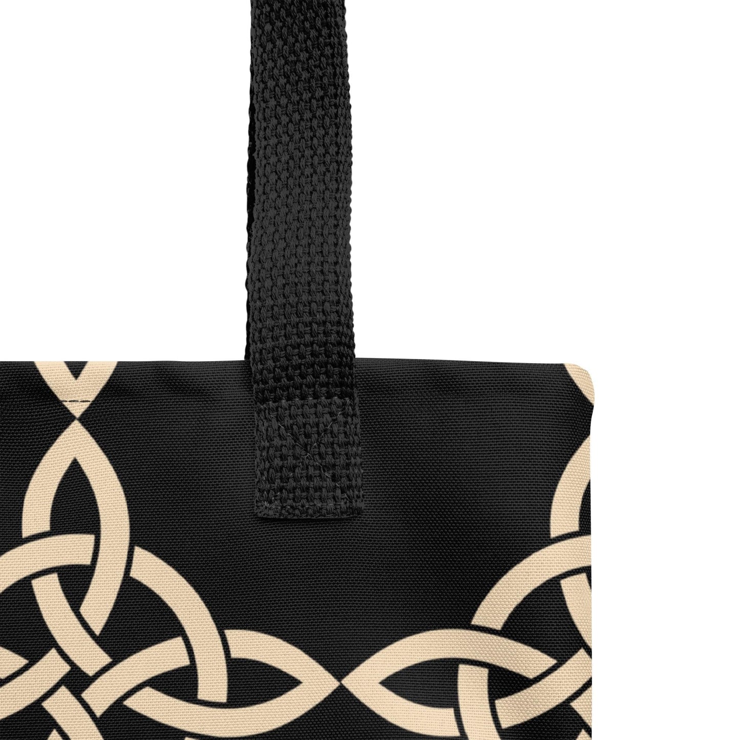 Premium Beige Celtic Tote Bag - Clover Collection Shop