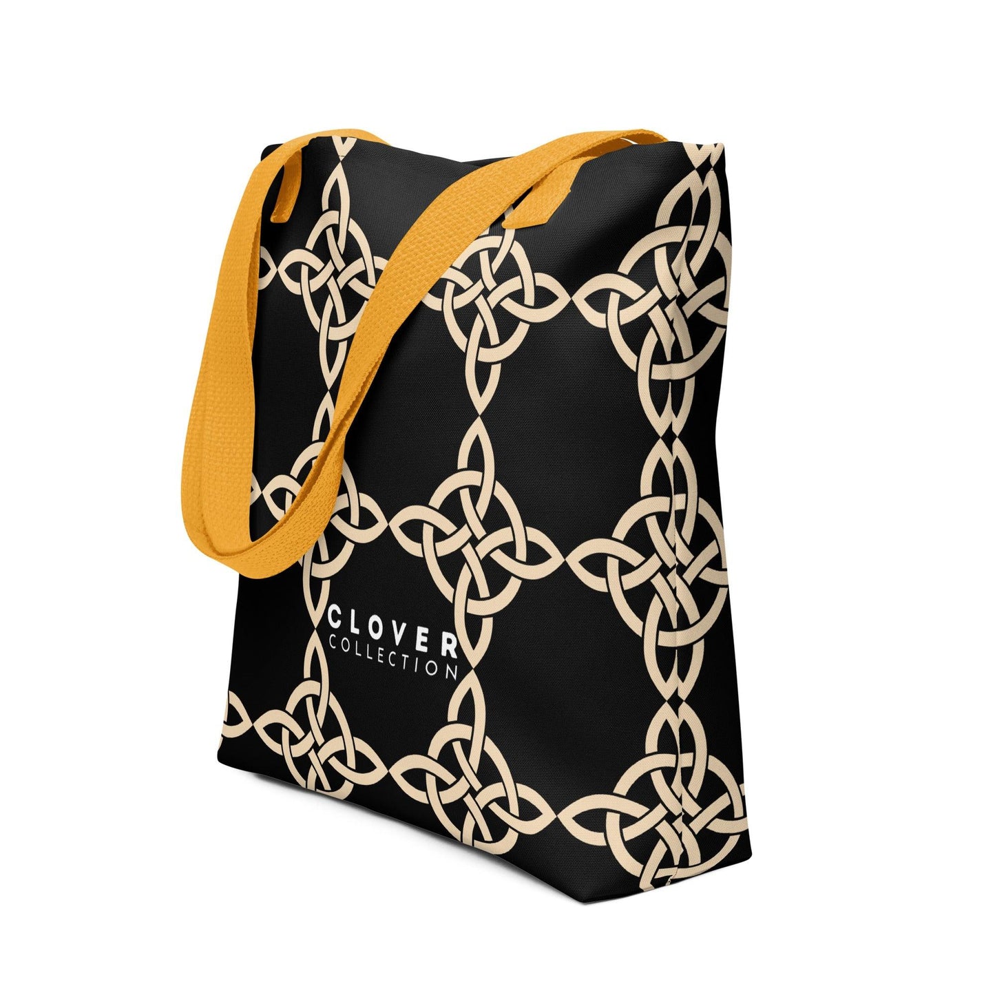 Premium Beige Celtic Tote Bag - Clover Collection Shop