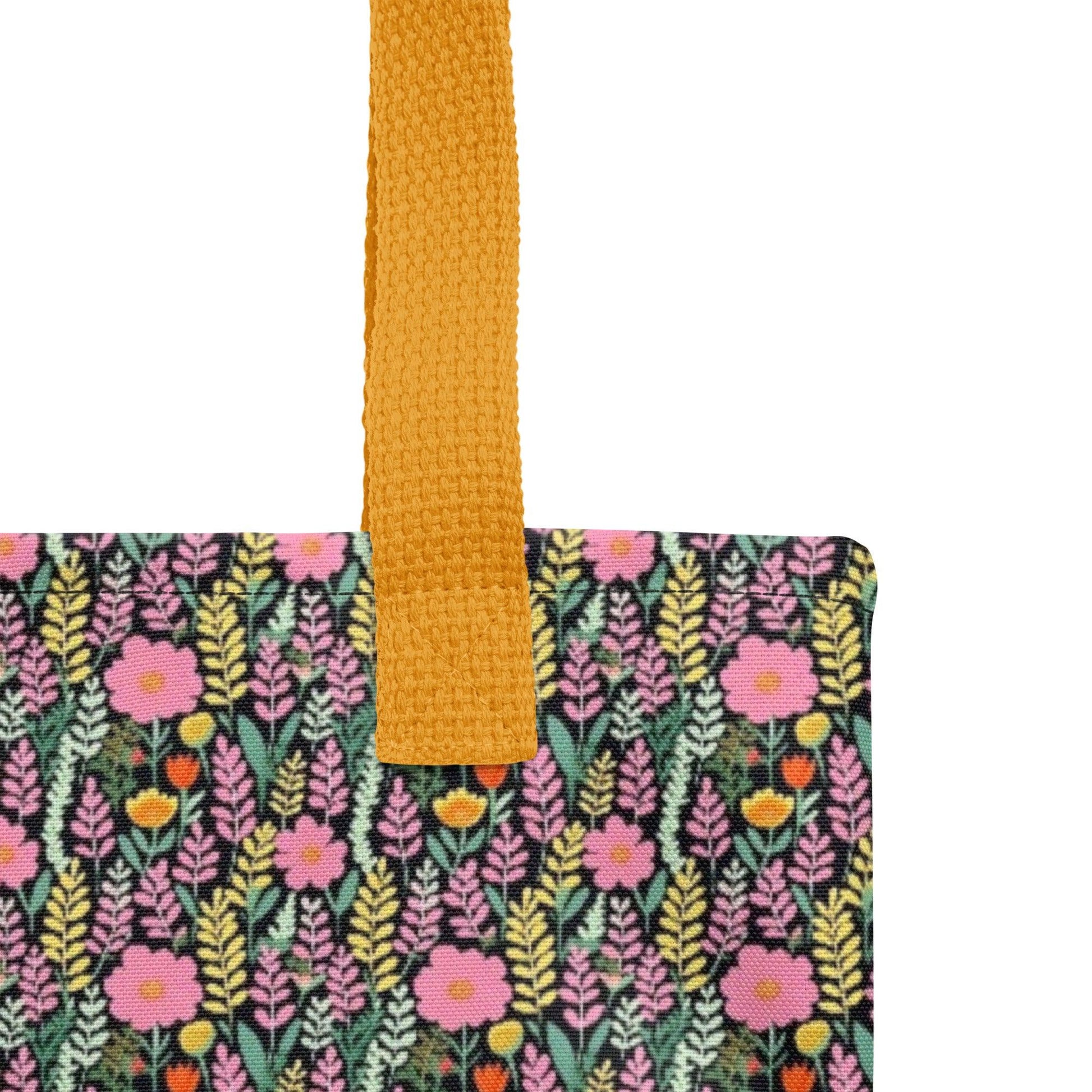 Premium Floral Tote Bag - Clover Collection Shop