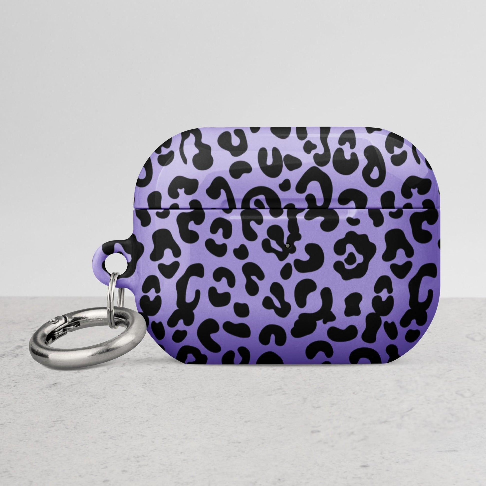 Purple Cheetah Print Case for AirPods® - Clover Collection Shop