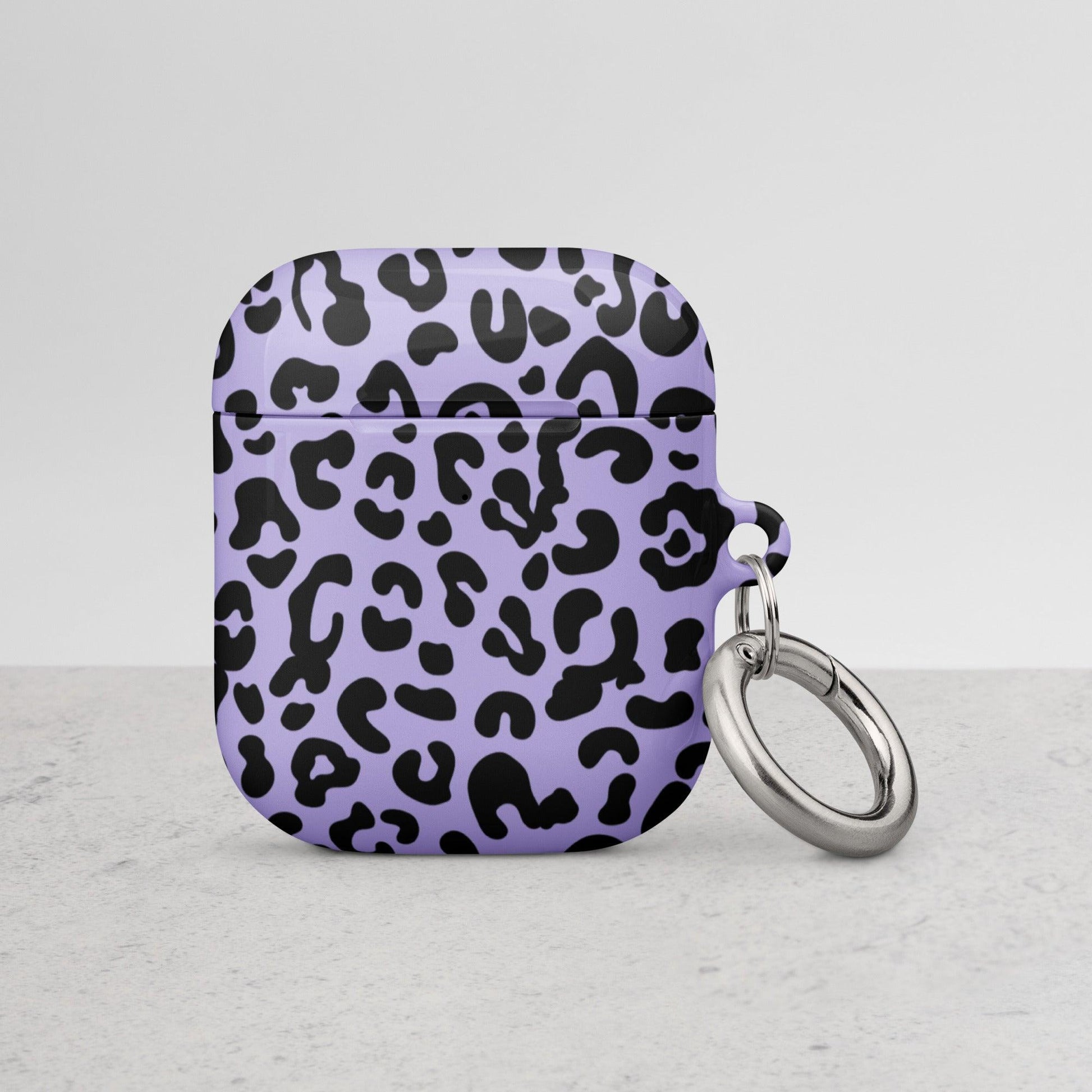 Purple Cheetah Print Case for AirPods® - Clover Collection Shop