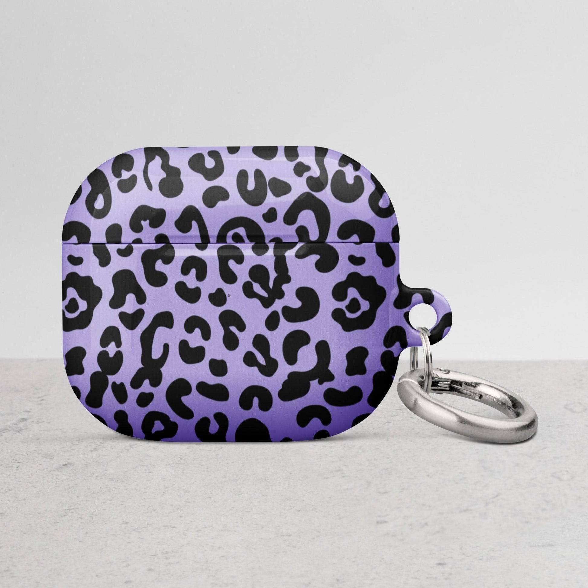 Purple Cheetah Print Case for AirPods® - Clover Collection Shop