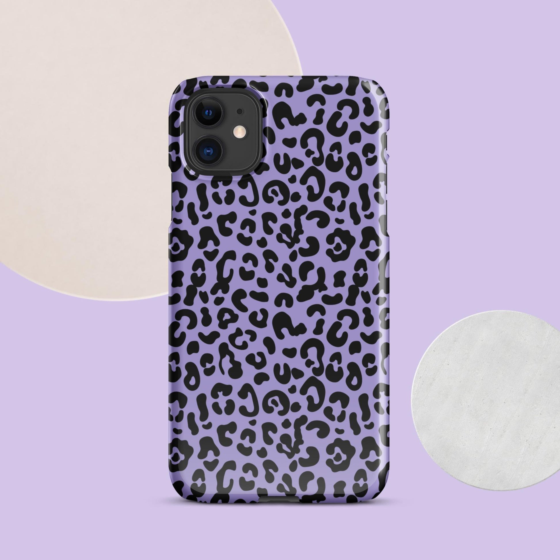 Purple Cheetah Print Snap case for iPhone® - Clover Collection Shop