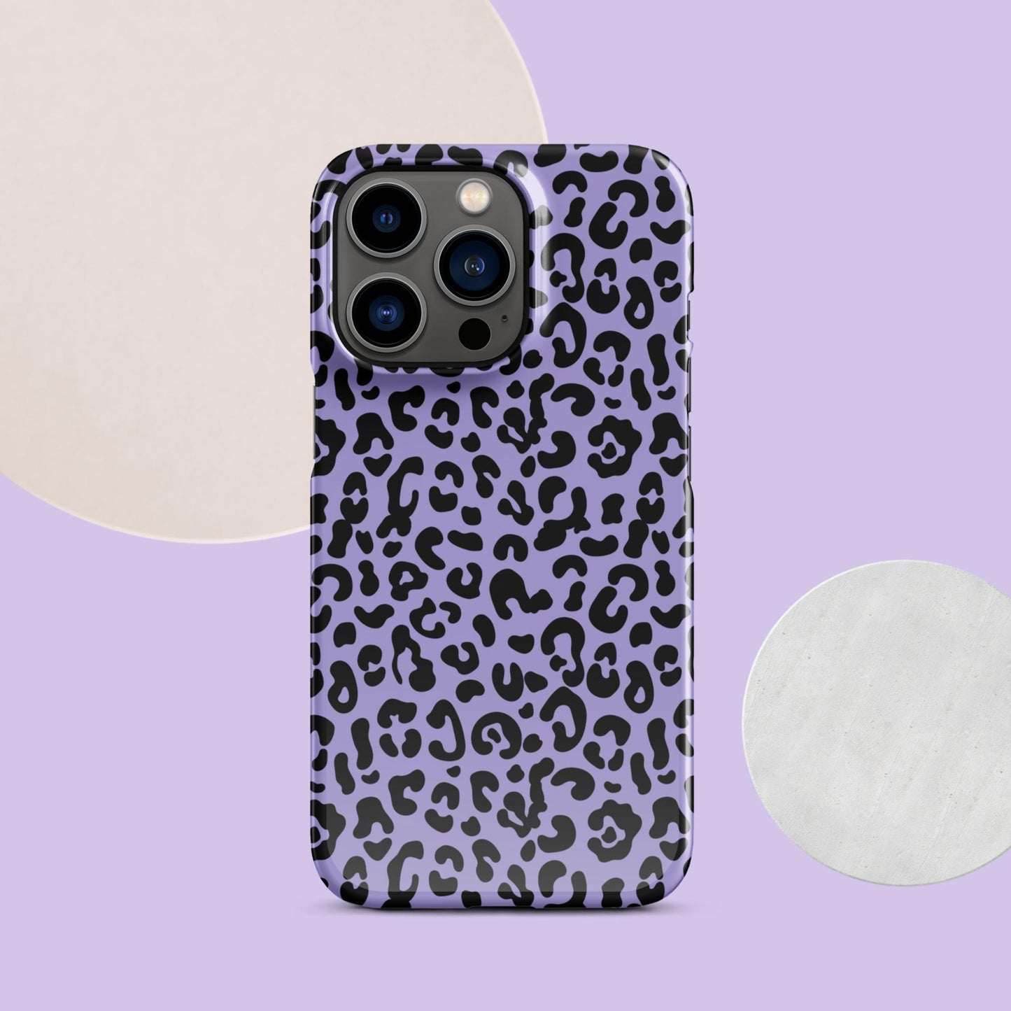 Purple Cheetah Print Snap case for iPhone® - Clover Collection Shop