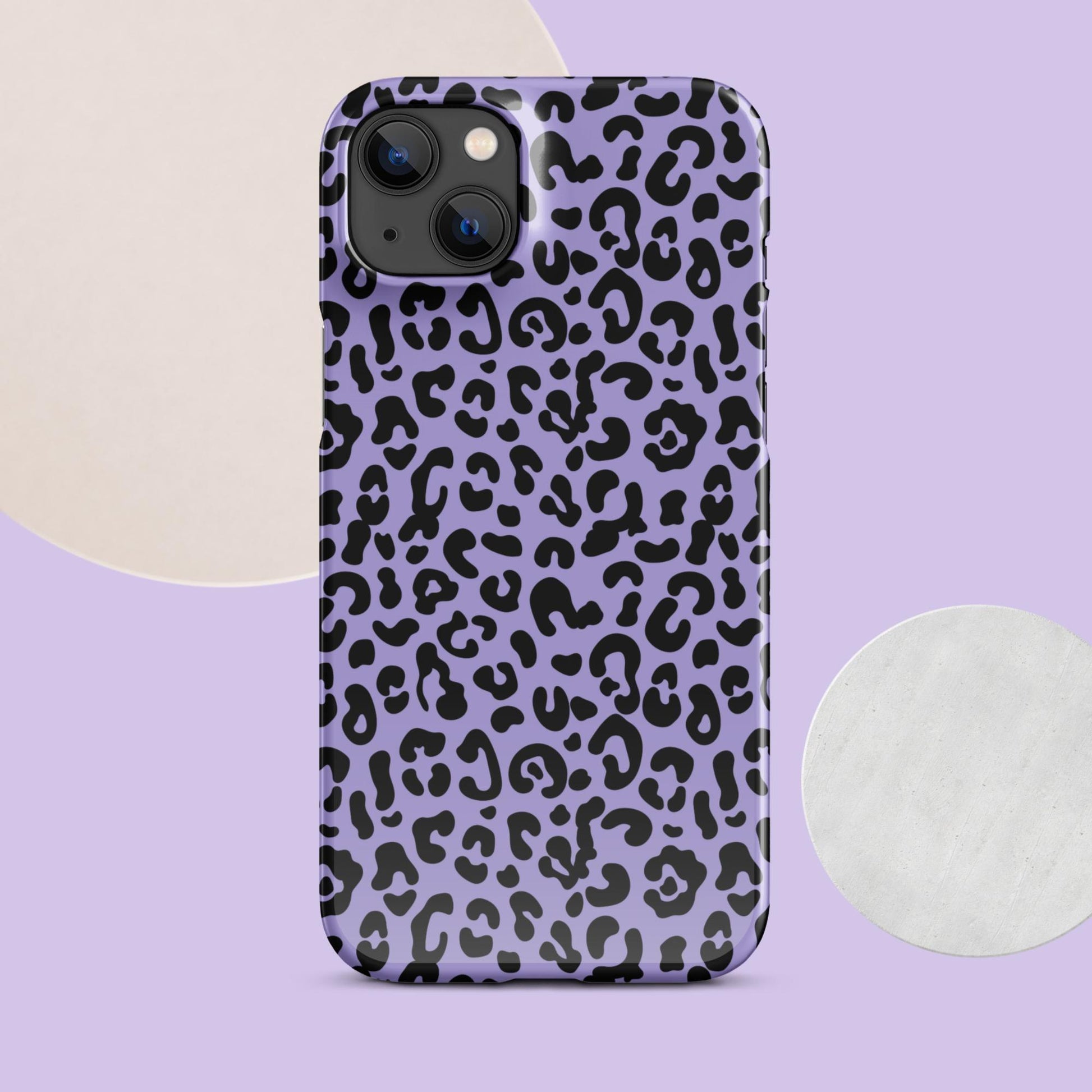 Purple Cheetah Print Snap case for iPhone® - Clover Collection Shop