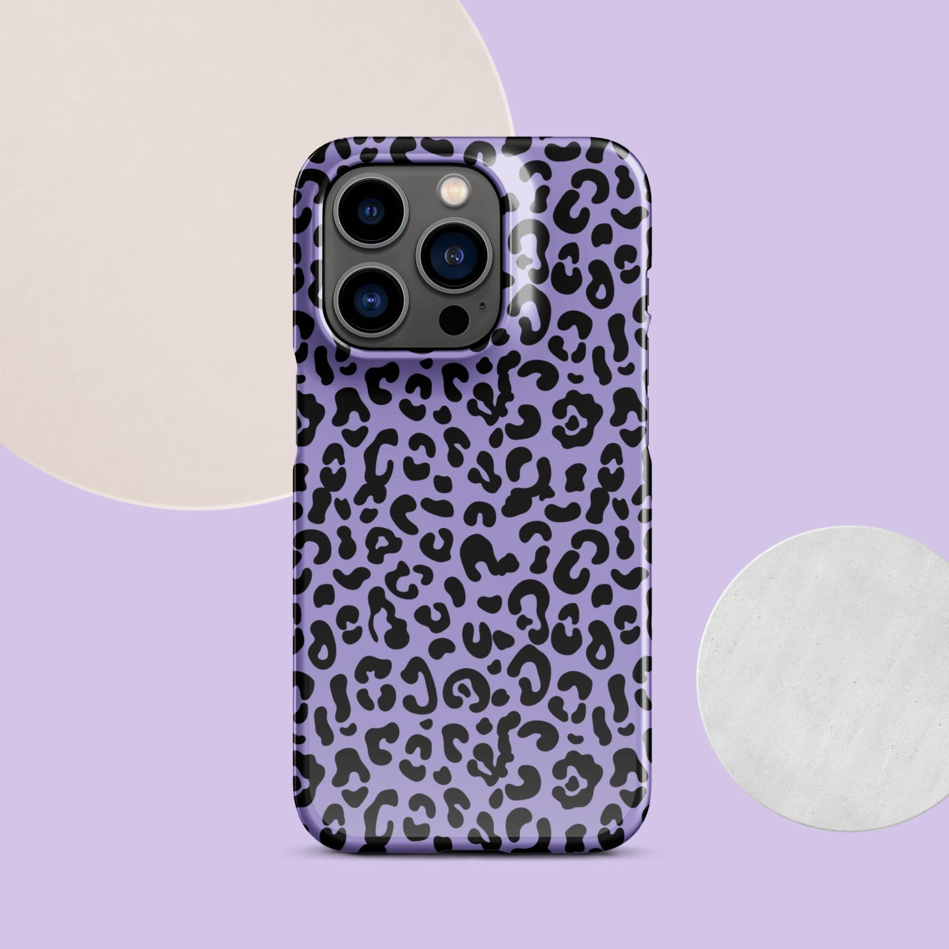 Purple Cheetah Print Snap case for iPhone® - Clover Collection Shop