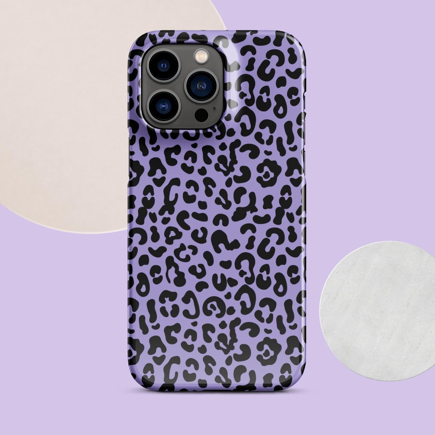 Purple Cheetah Print Snap case for iPhone® - Clover Collection Shop