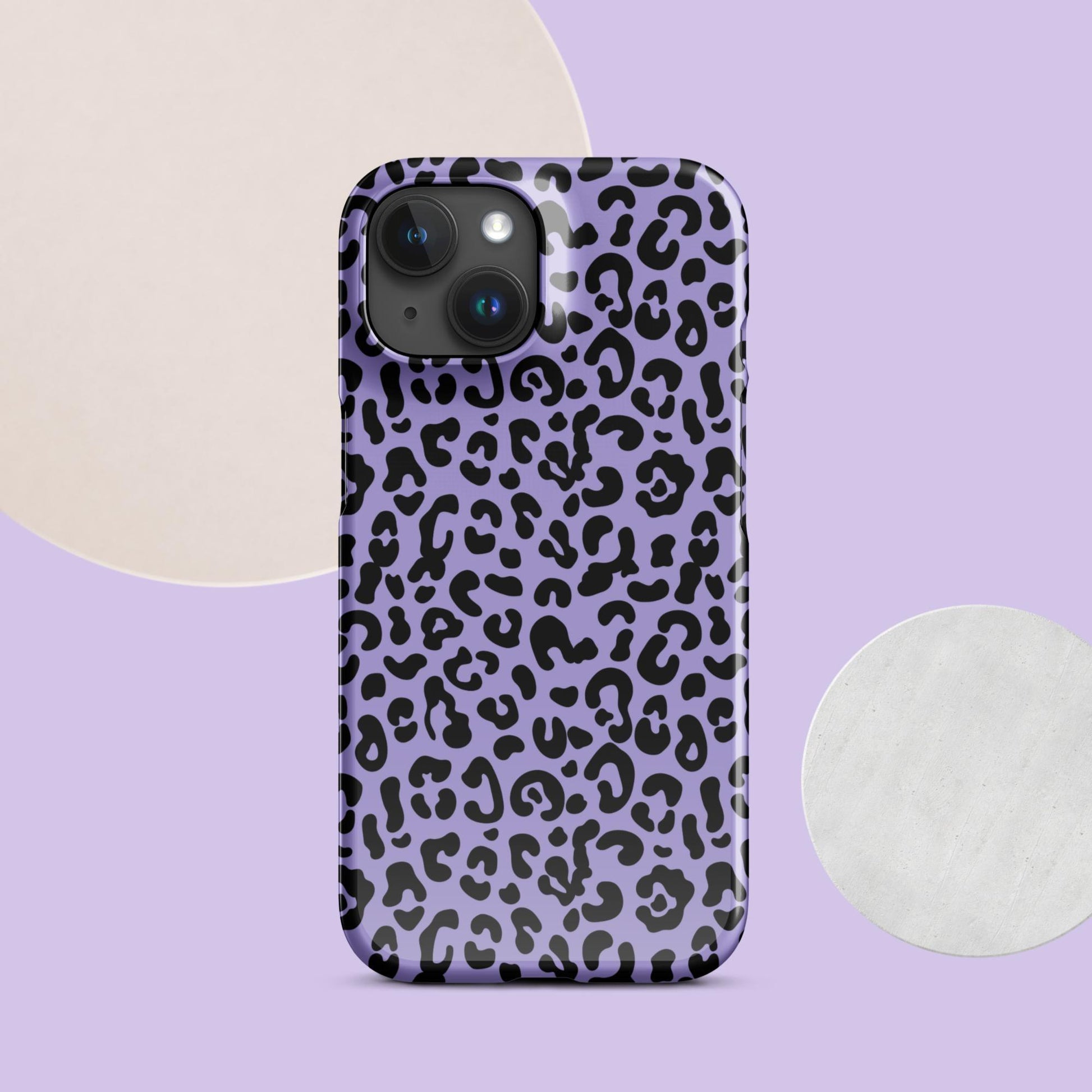 Purple Cheetah Print Snap case for iPhone® - Clover Collection Shop