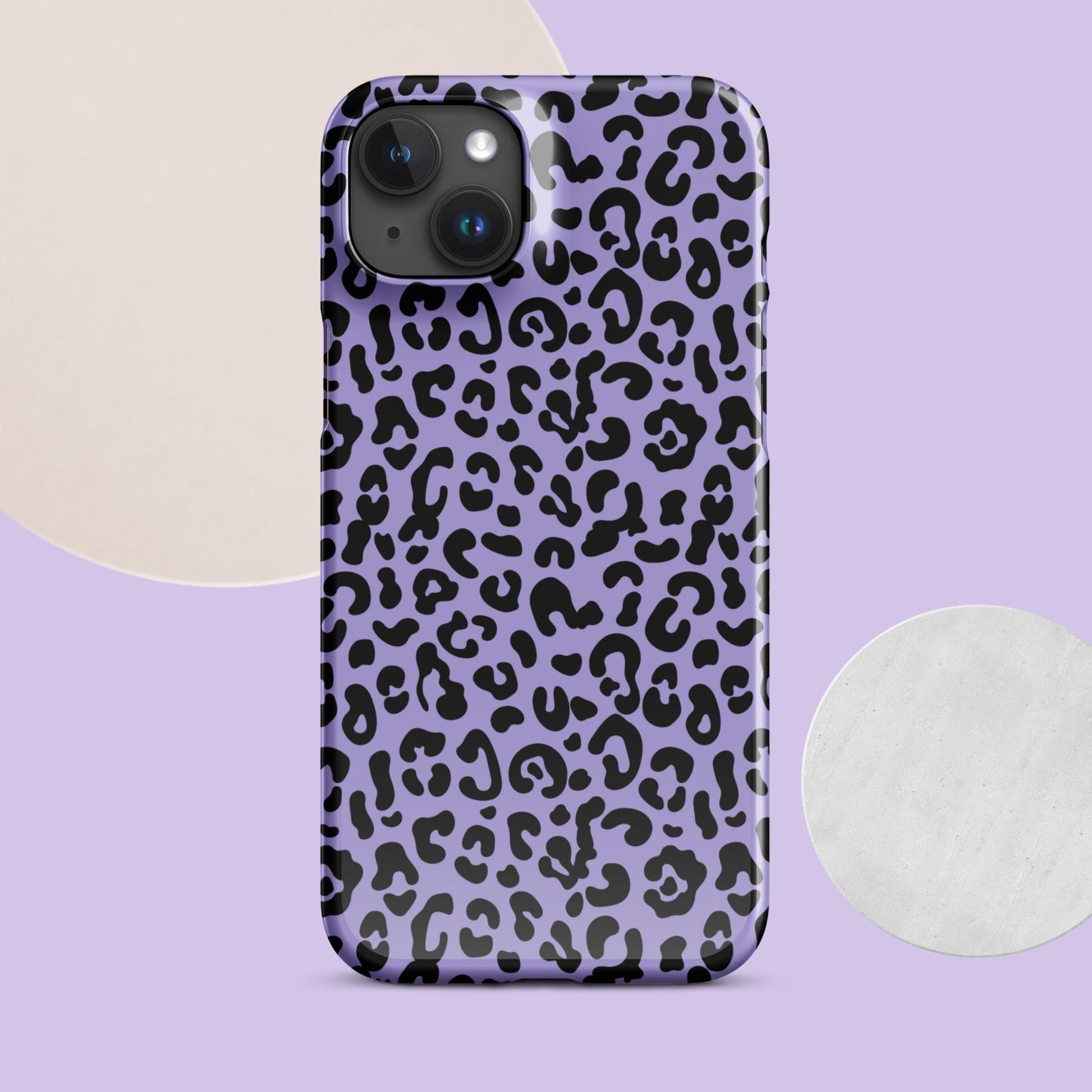 Purple Cheetah Print Snap case for iPhone® - Clover Collection Shop