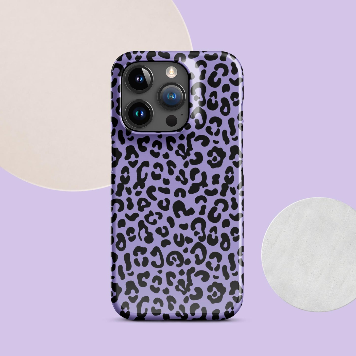 Purple Cheetah Print Snap case for iPhone® - Clover Collection Shop