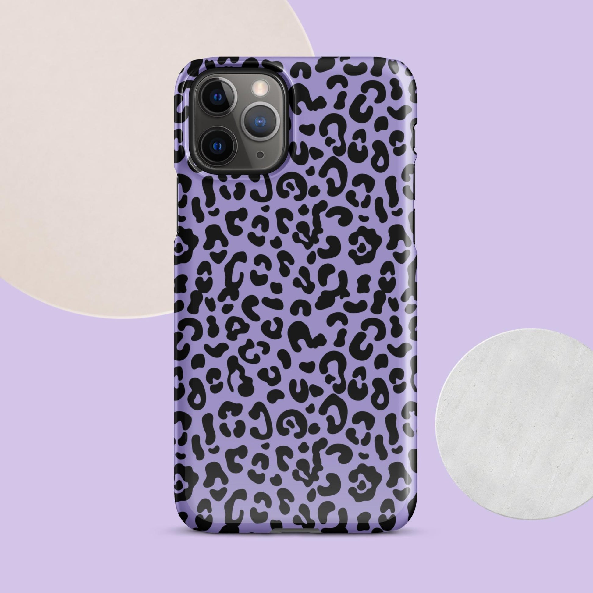 Purple Cheetah Print Snap case for iPhone® - Clover Collection Shop