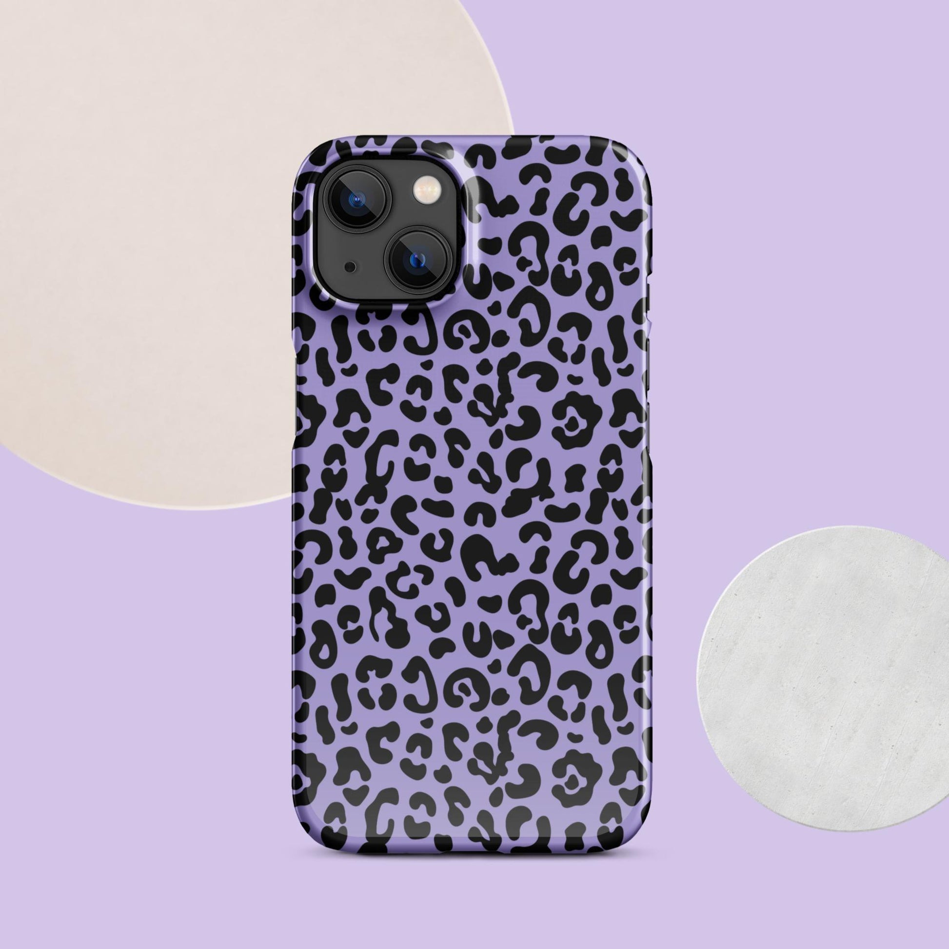 Purple Cheetah Print Snap case for iPhone® - Clover Collection Shop