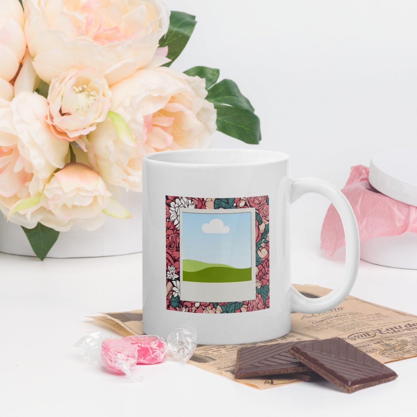 Rose Polaroid Mug - Clover Collection Shop