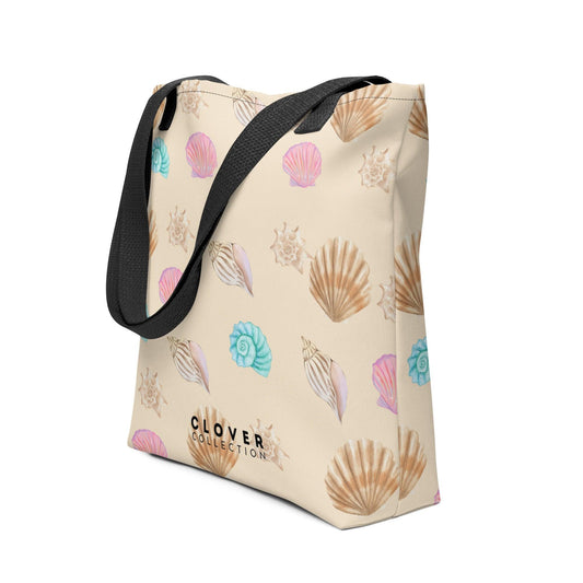 Seashells Beach Premium Tote Bag - Clover Collection Shop