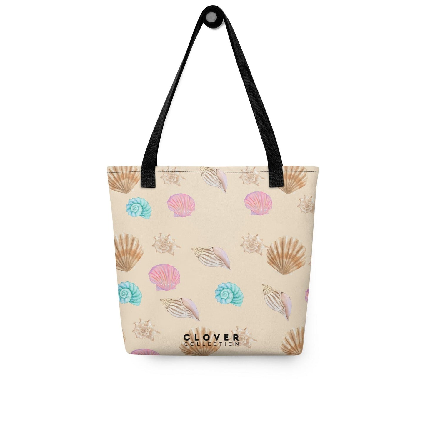 Seashells Beach Premium Tote Bag - Clover Collection Shop