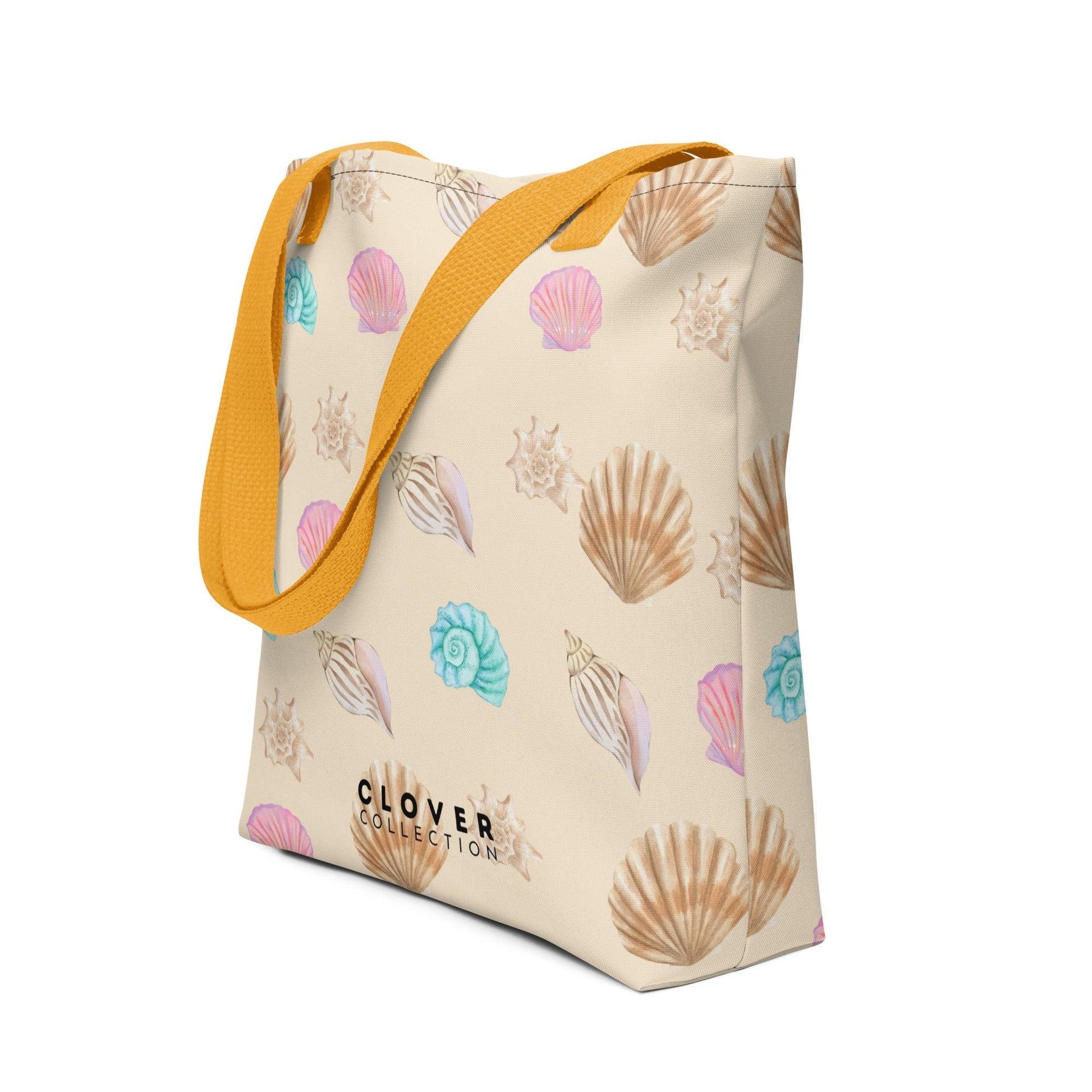 Seashells Beach Premium Tote Bag - Clover Collection Shop