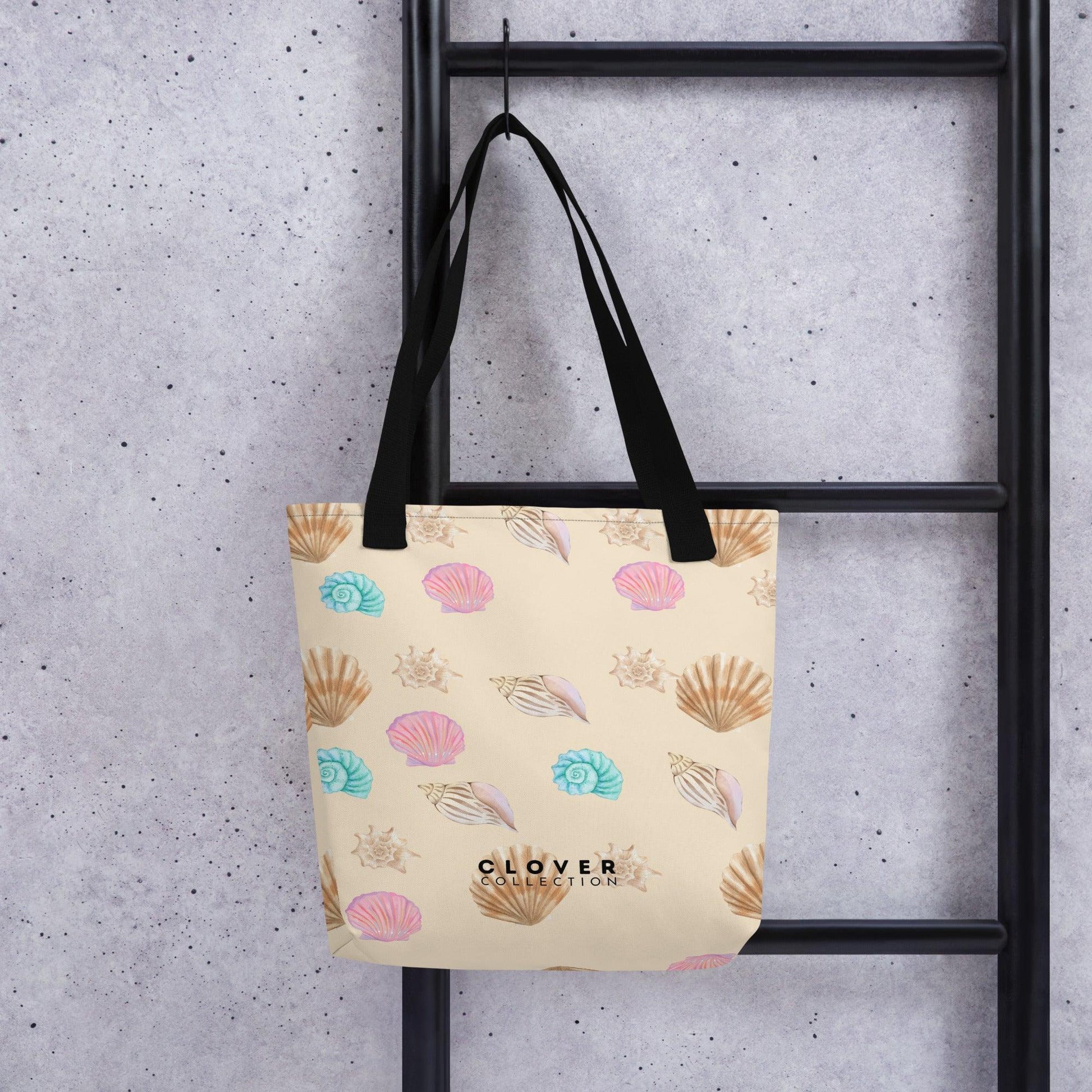 Seashells Beach Premium Tote Bag - Clover Collection Shop