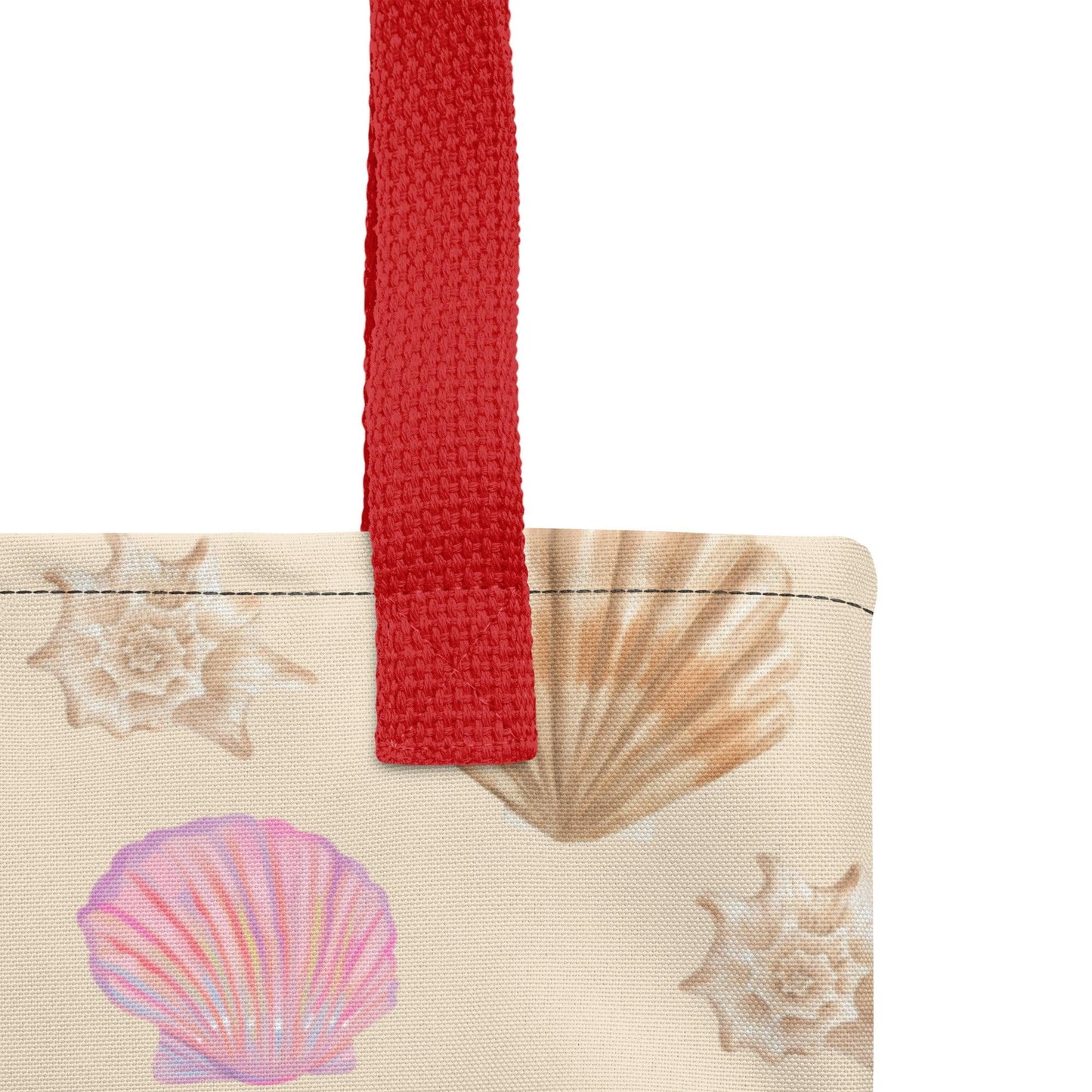 Seashells Beach Premium Tote Bag - Clover Collection Shop