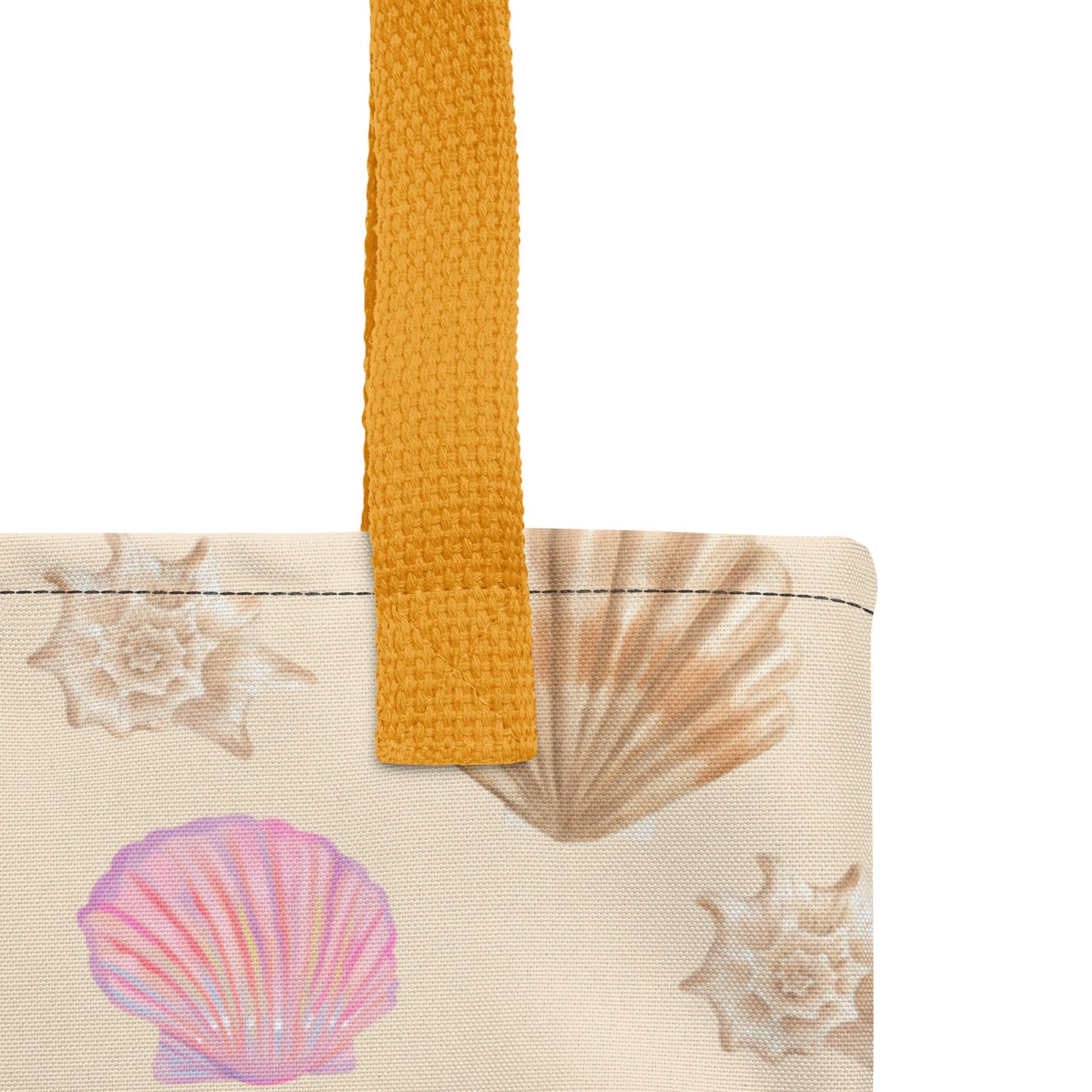 Seashells Beach Premium Tote Bag - Clover Collection Shop