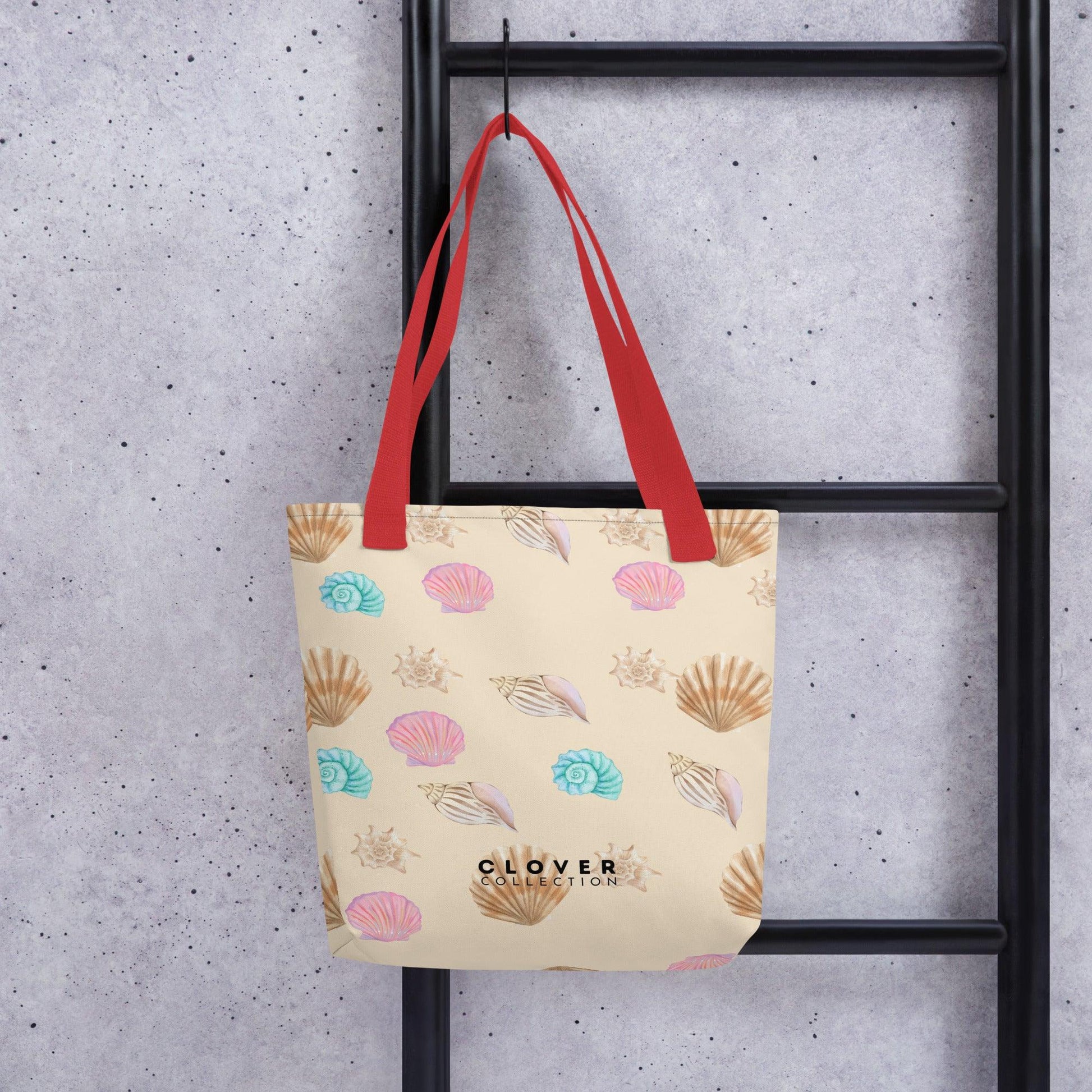 Seashells Beach Premium Tote Bag - Clover Collection Shop