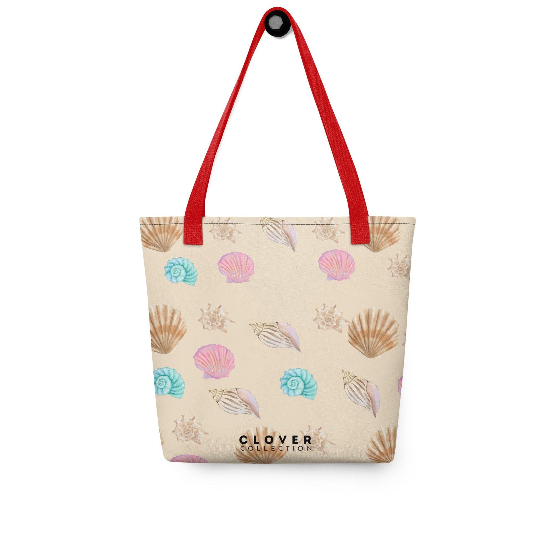 Seashells Beach Premium Tote Bag - Clover Collection Shop