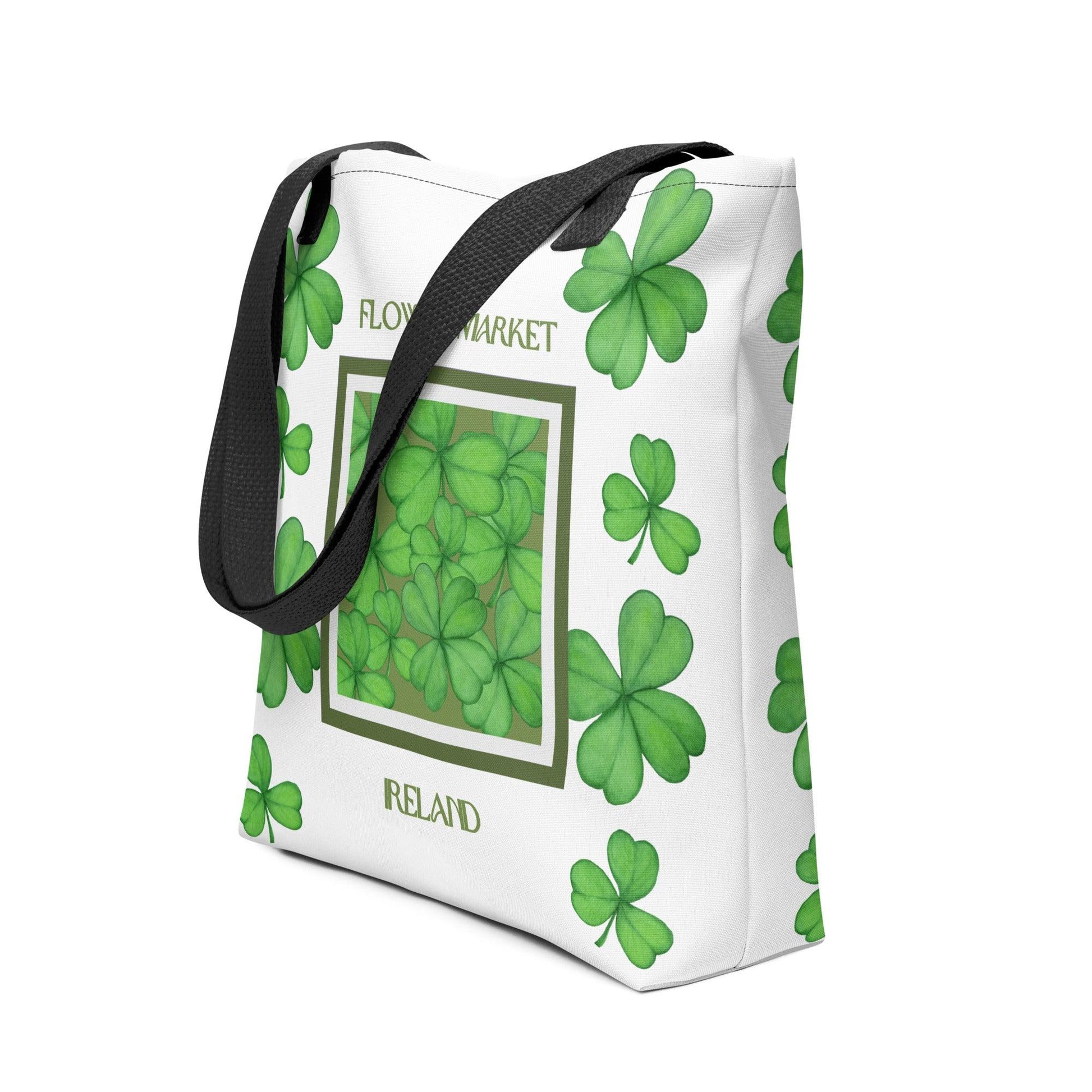 Shamrock (Ireland) Flower Market Premium Tote Bag - Clover Collection Shop