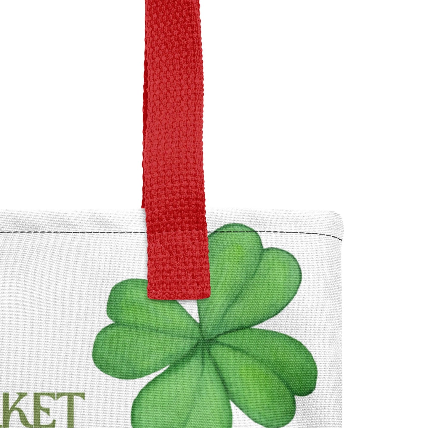 Shamrock (Ireland) Flower Market Premium Tote Bag - Clover Collection Shop