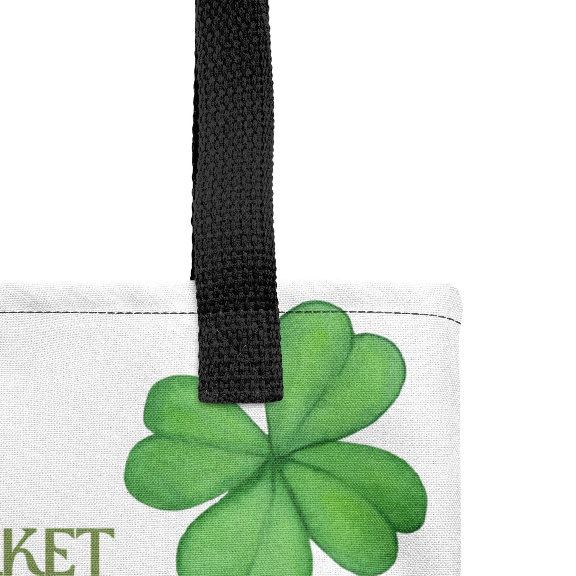 Shamrock (Ireland) Flower Market Premium Tote Bag - Clover Collection Shop